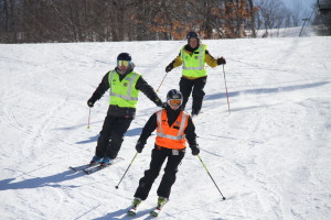 Skiier and Guides